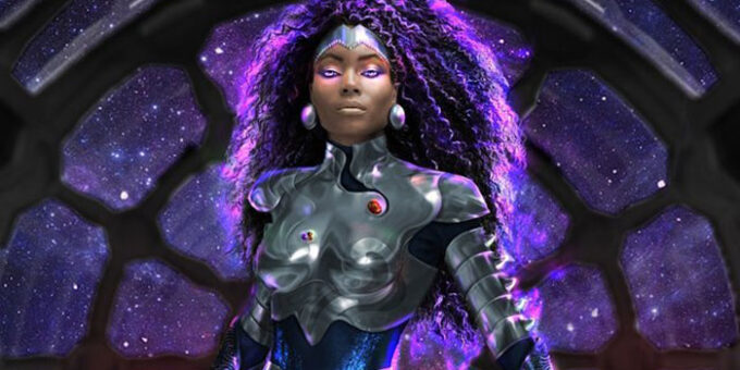 who plays blackfire in titans
