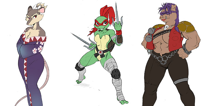 Teenage Mutant Ninja Turtles Genderbend Fan Art Media Chomp 