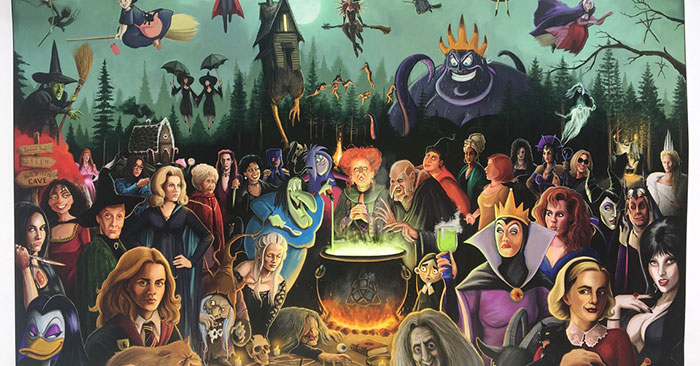 Poster Featuring Over 60 Iconic Witches From Pop Culture - Media Chomp