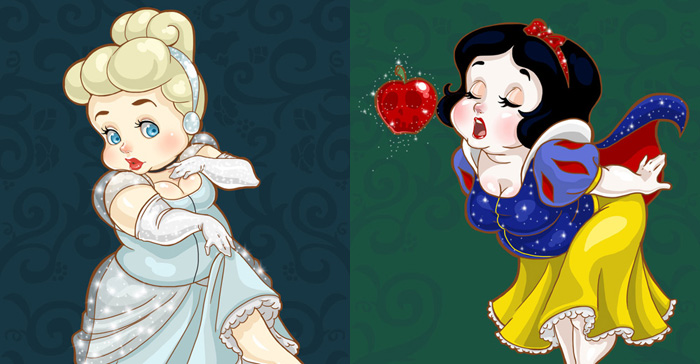 Cute Plus Size Disney Princesses Fan Art - Media Chomp