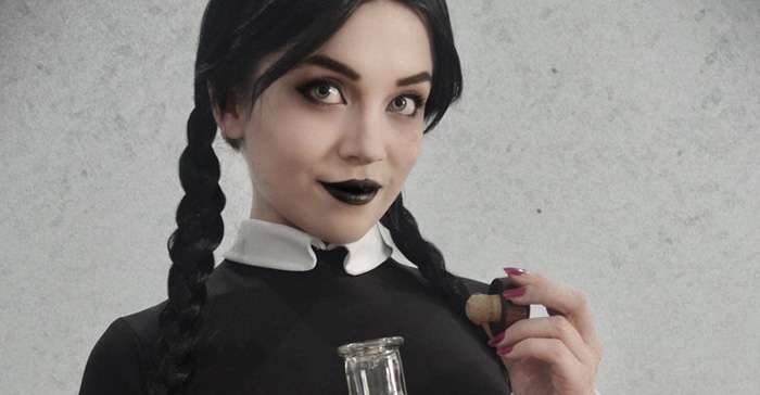 Wednesday Addams Cosplay From The Addams Family - Media Chomp