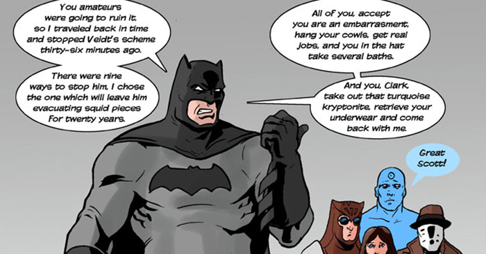 If Batman Had Been in Watchmen Comic - Media Chomp