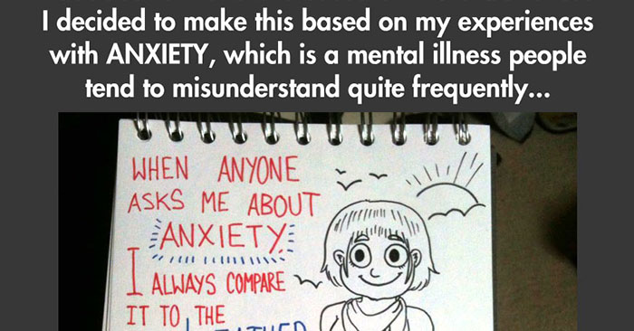 Hand Drawn Comic Explains Anxiety - Media Chomp