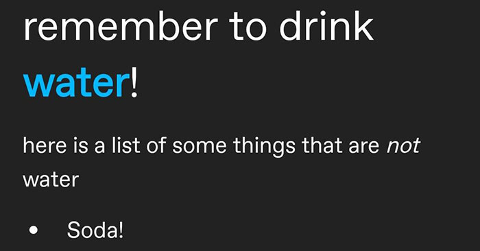 Remember to Drink Water - Media Chomp