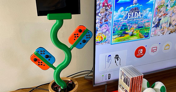 Nintendo Switch Plant Stand Charging Station - Media Chomp